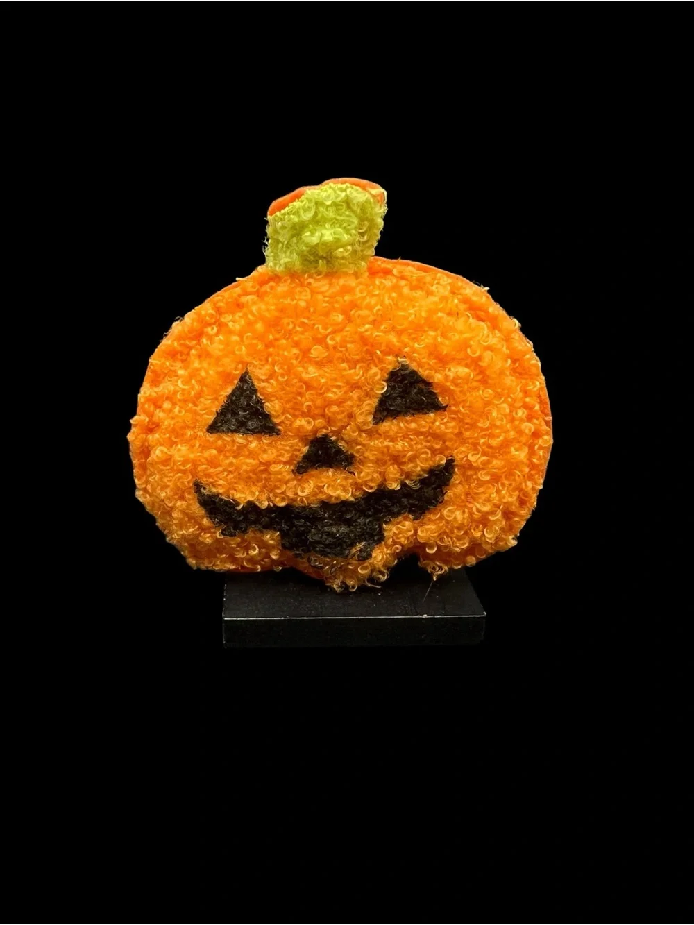 🎃 Halloween Orange Pumpkin Shaped Plush Icon Tabletop Decor Jack-O-Lantern